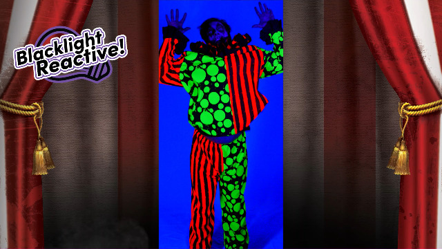 Amazon.com: UNDERWRAPS Blacklight Glow Scary Clown Costume - Neon